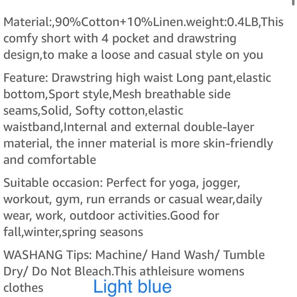 Light blue cotton shorts - Picture 12 of 13